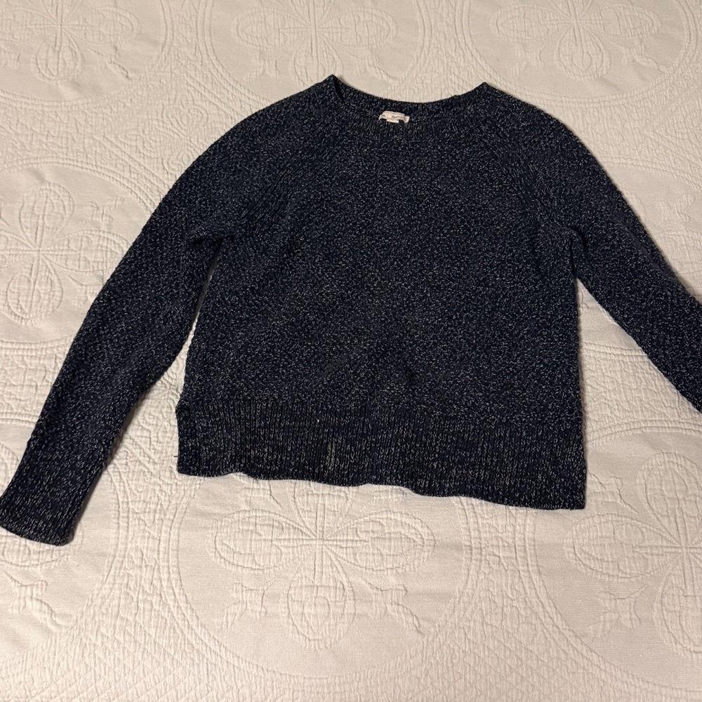 Women's Dark Blue Crew Neck Sweater